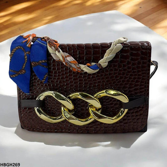 HBGH249-CYG HBGH249 CYG Crocodile Pattern Hand Bag